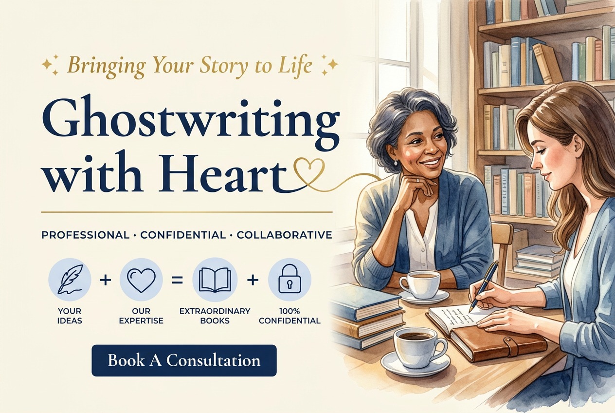 Ghostwriting with Heart &mdash; Bringing Your Story to Life. Professional. Confidential. Collaborative. Your Ideas + Our Expertise = Extraordinary Books + 100% Confidential. You have the story. We have the words.