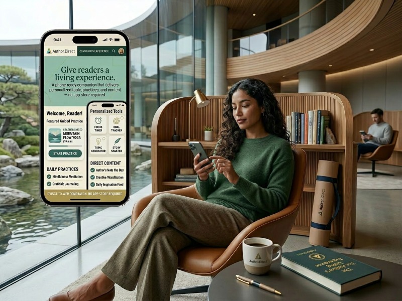 Interactive App companion mockup